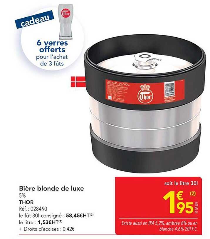 Bière blonde de luxe