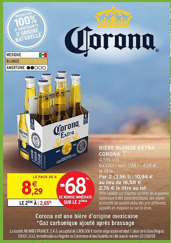 BIÈRE BLONDE EXTRA CORONA