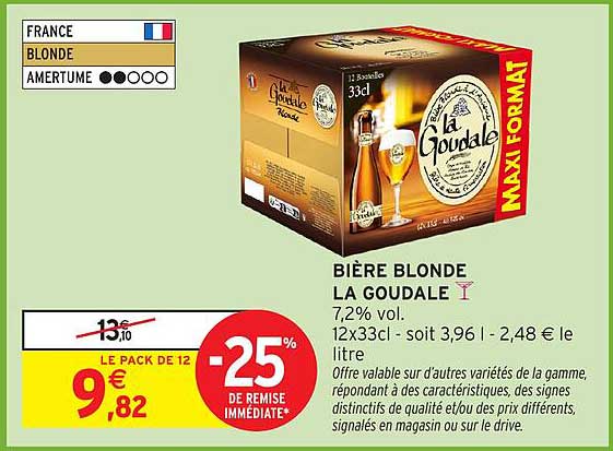 BIÈRE BLONDE LA GOUDALE