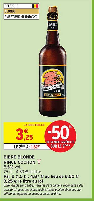 BIÈRE BLONDE RINCE COCHON