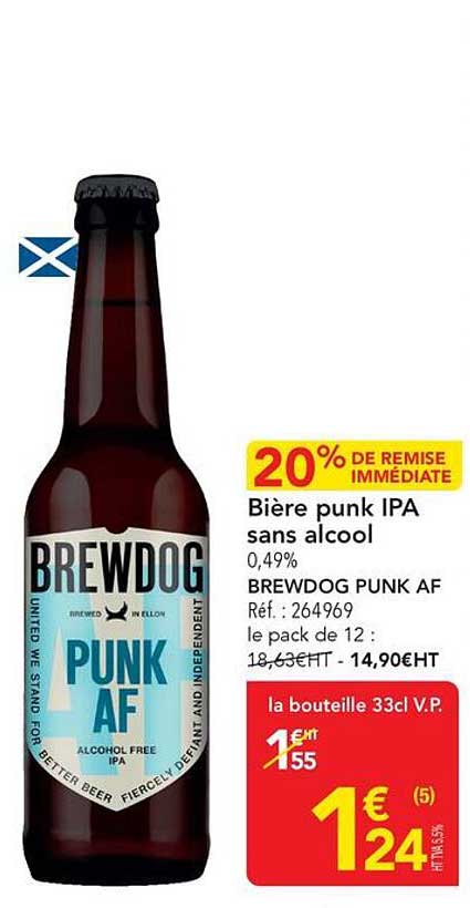 Bière punk IPA sans alcool