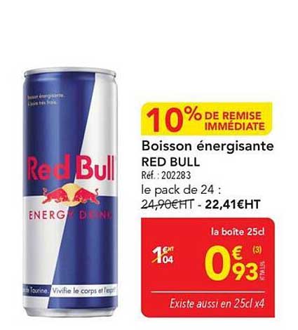Boisson énergisante RED BULL