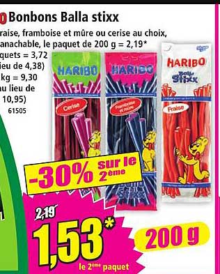 Bonbons Balla stixx