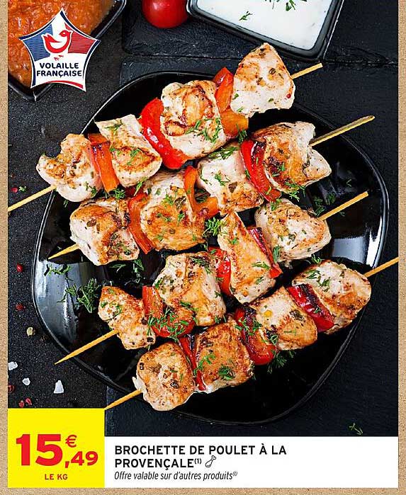BROCHETTE DE POULET À LA PROVENÇALE(1)