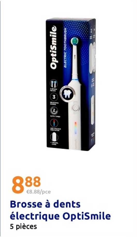 Brosse à dents électrique OptiSmile 5 pièces
