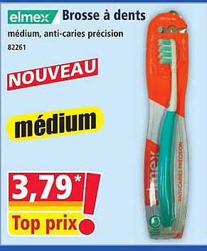 Brosse à dents médium, anti-caries précision 82261