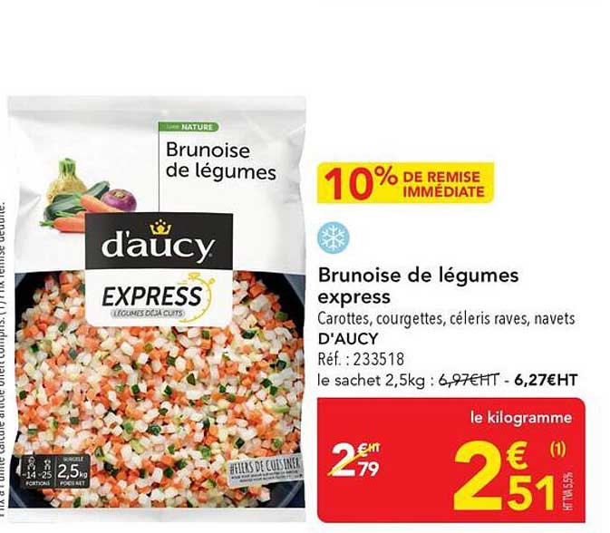 Brunoise de légumes express