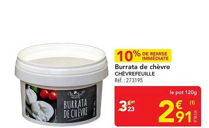 Burrata de chèvre CHÈVREFEUILLE