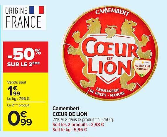 Camembert CŒUR DE LION