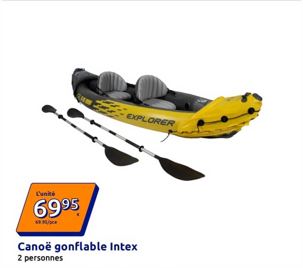Canoë gonflable Intex 2 personnes