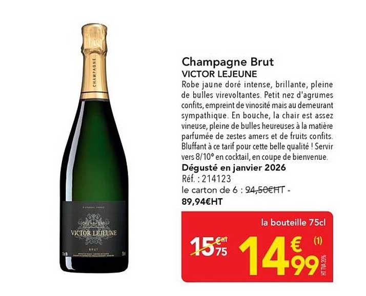 Champagne Brut VICTOR LEJEUNE