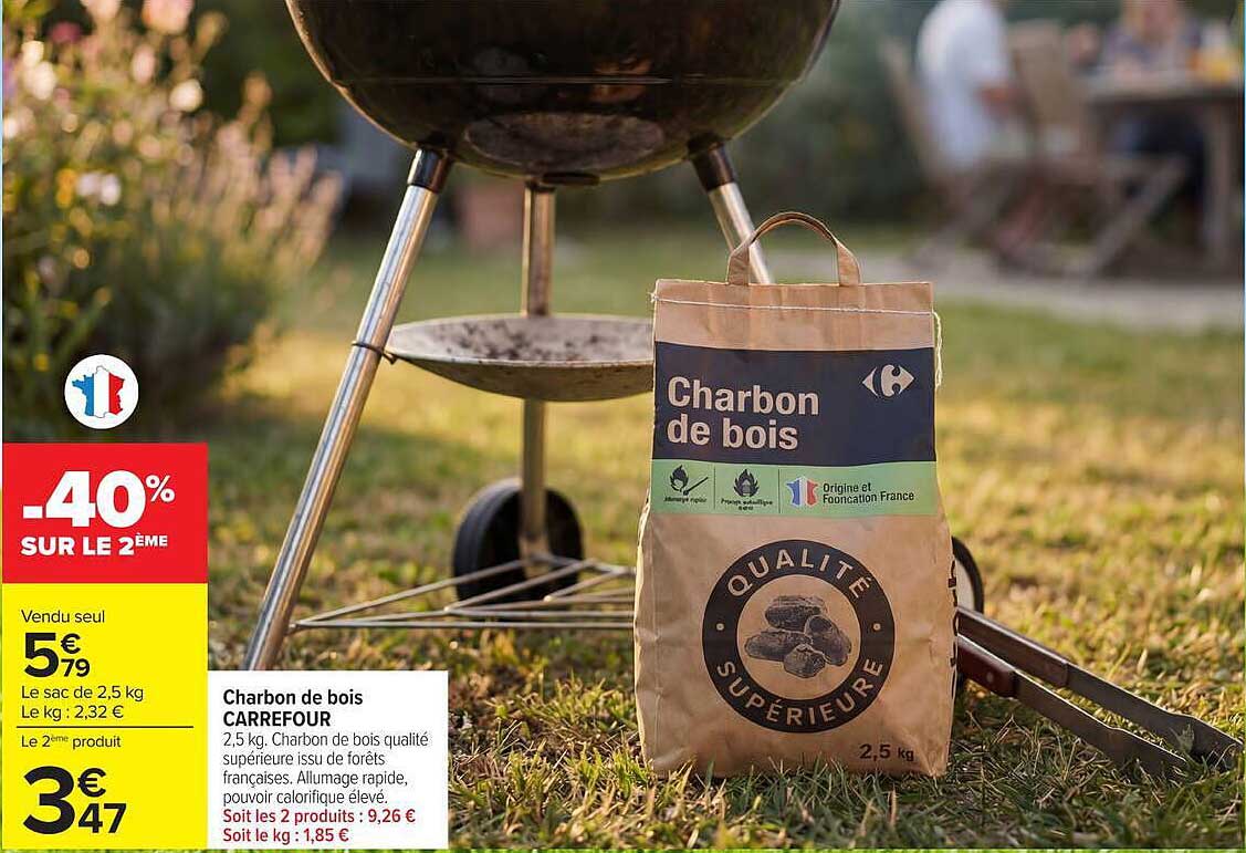 Charbon de bois CARREFOUR