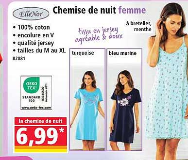 Chemise de nuit femme