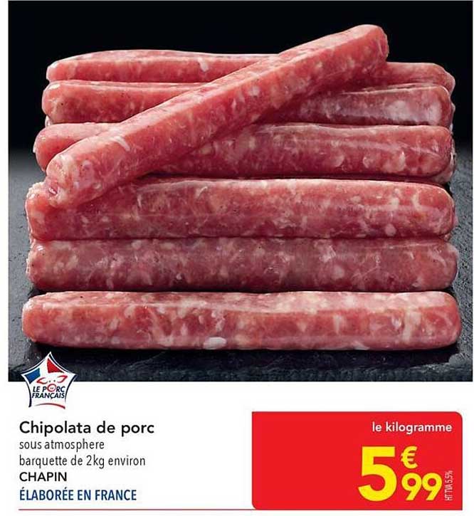 Chipolata de porc