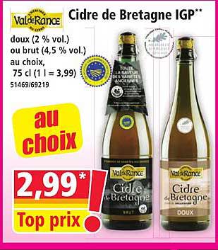Cidre de Bretagne IGP**