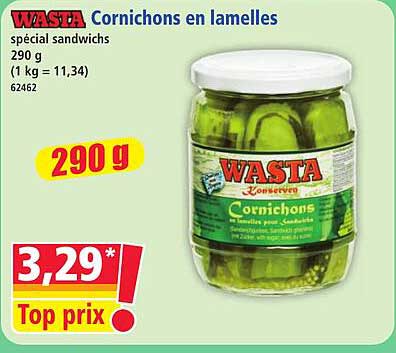Cornichons en lamelles