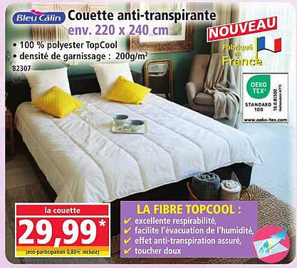 Couette anti-transpirante env. 220 x 240 cm
