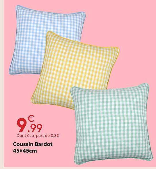 Coussin Bardot 45×45cm