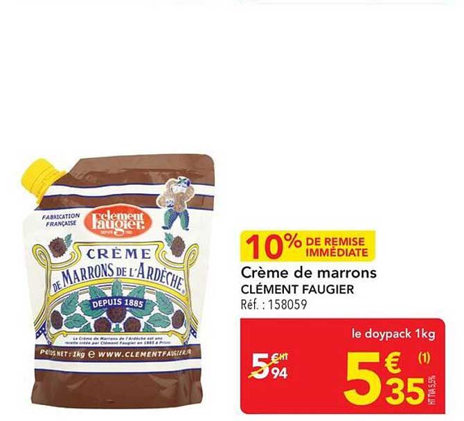 Crème de marrons CLÉMENT FAUGIER