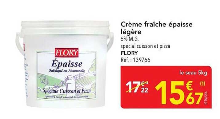 Crème fraîche épaisse légère