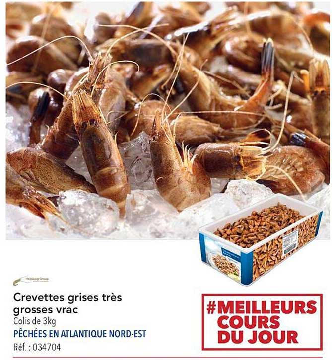 Crevettes grises très grosses vrac