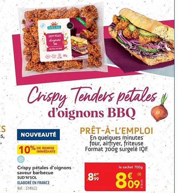 Crispy Tenders pétales d'oignons BBQ