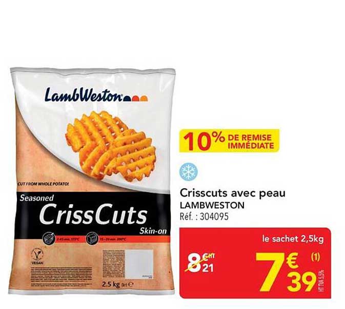 Crisscuts avec peau LAMBWESTON
