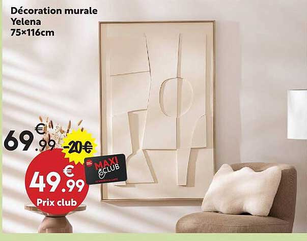 Décoration murale Yelena 75×116cm