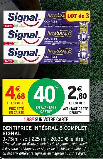 DENTIFRICE INTÉGRAL 8 COMPLET SIGNAL