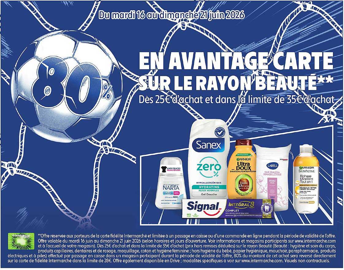 EN AVANTAGE CARTE SUR LE RAYON BEAUTÉ**