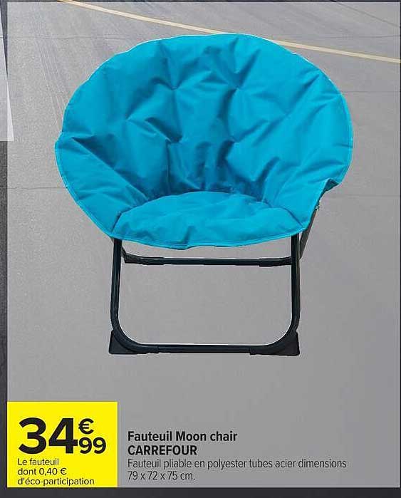 Fauteuil Moon chair CARREFOUR