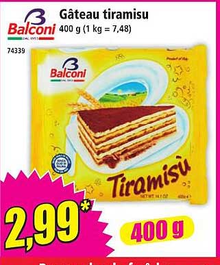 Gâteau tiramisu