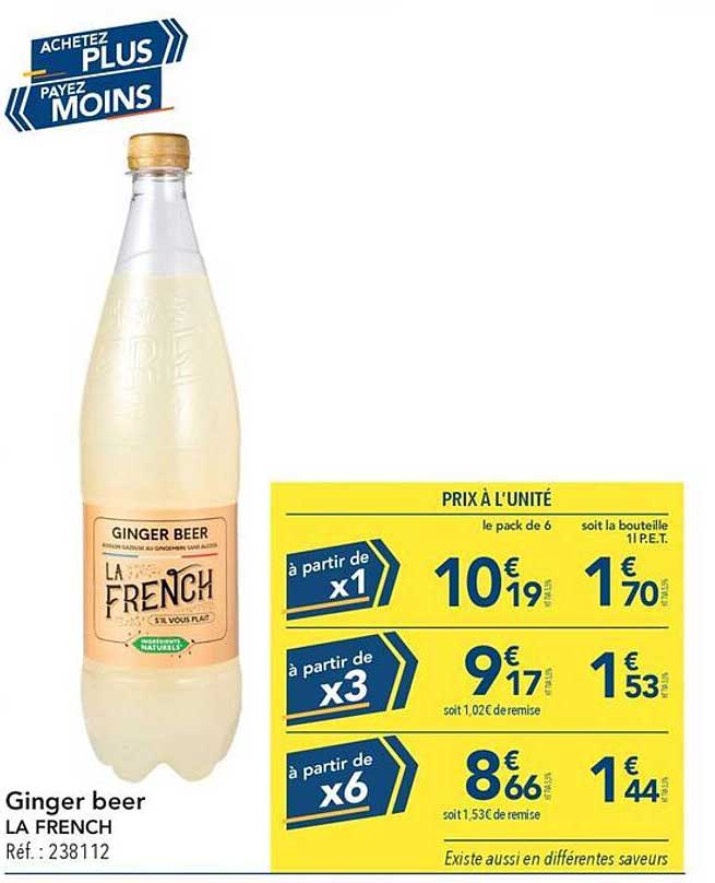 Ginger beer LA FRENCH