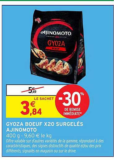 GYOZA BOEUF X20 SURGELÉS AJINOMOTO