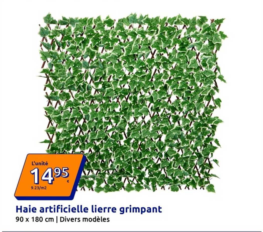 Haie artificielle lierre grimpant