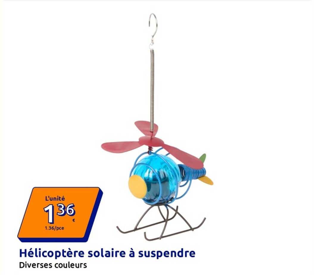 Hélicoptère solaire à suspendre