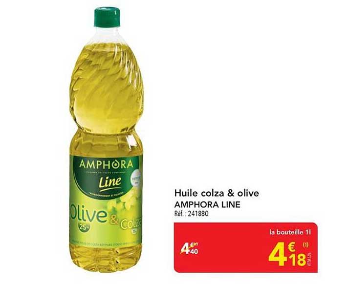 Huile colza & olive AMPHORA LINE
