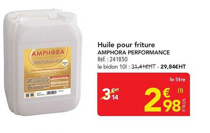 Huile pour friture AMPHORA PERFORMANCE