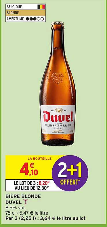 LA BOUTEILLE 2+1 OFFERT*