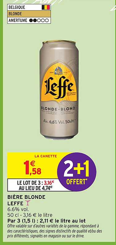 LA CANETTE 2+1 OFFERT*