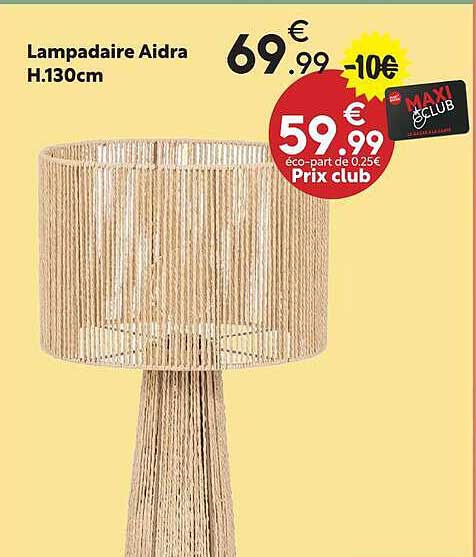 Lampadaire Aidra H.130cm
