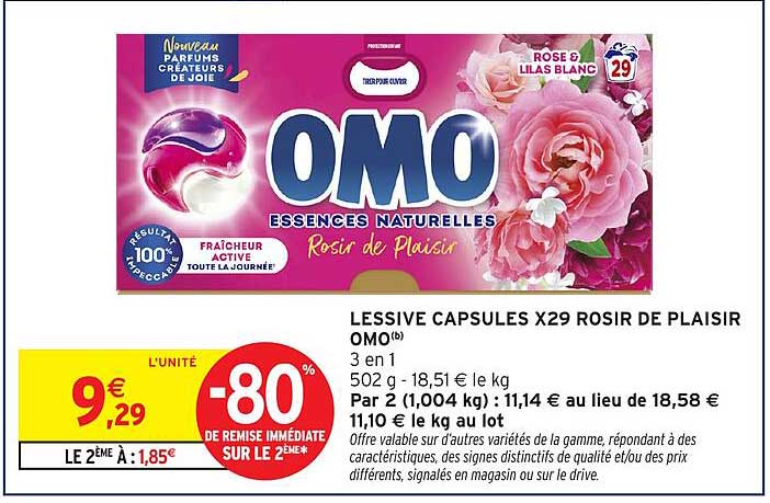 LESSIVE CAPSULES X29 ROSIR DE PLAISIR OMO (b)