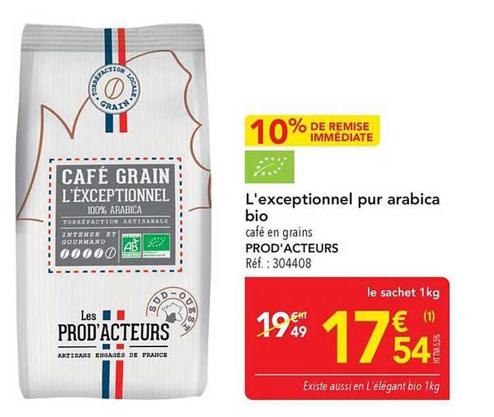 L'exceptionnel pur arabica bio