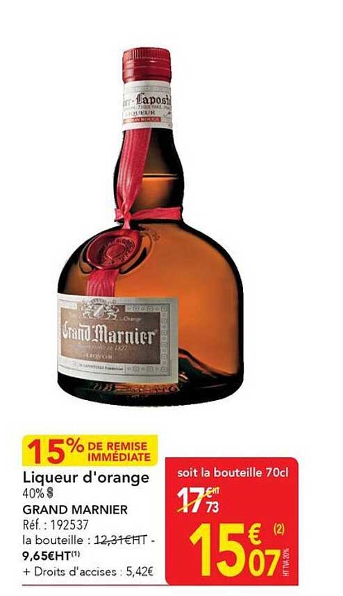 Liqueur d'orange 40% GRAND MARNIER
