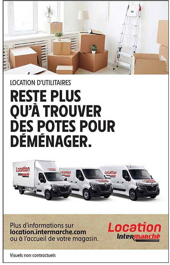 LOCATION D’UTILITAIRES RESTE PLUS QU’À TROUVER DES POTES POUR DÉMÉNAGER.