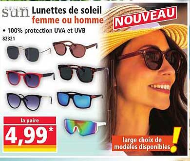 Lunettes de soleil femme ou homme