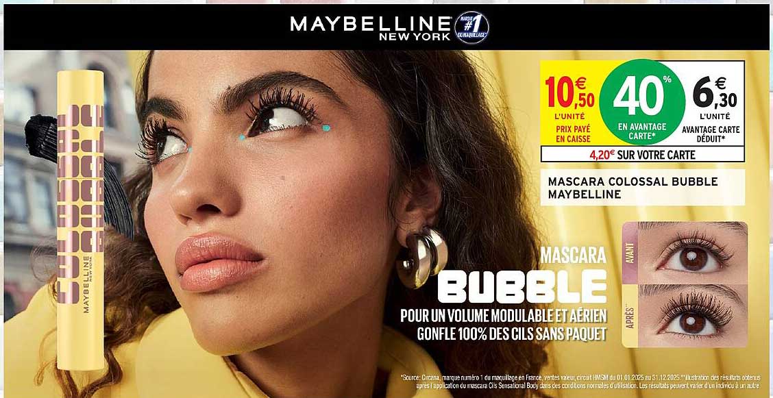 MASCARA COLOSSAL BUBBLE MAYBELLINE