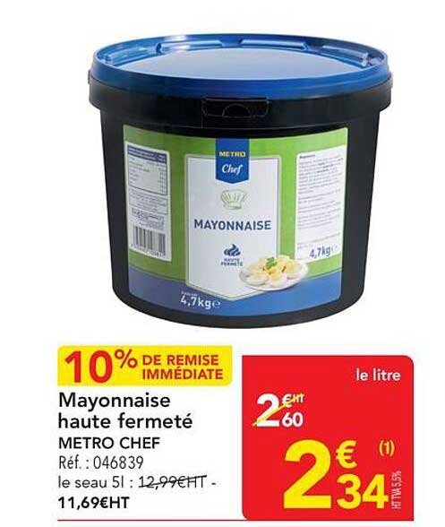 Mayonnaise haute fermeté METRO CHEF
