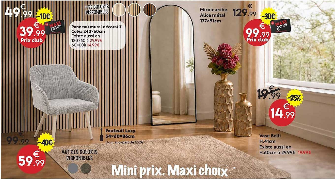Mini prix. Maxi choix