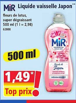 MIR Liquide vaisselle Japon**